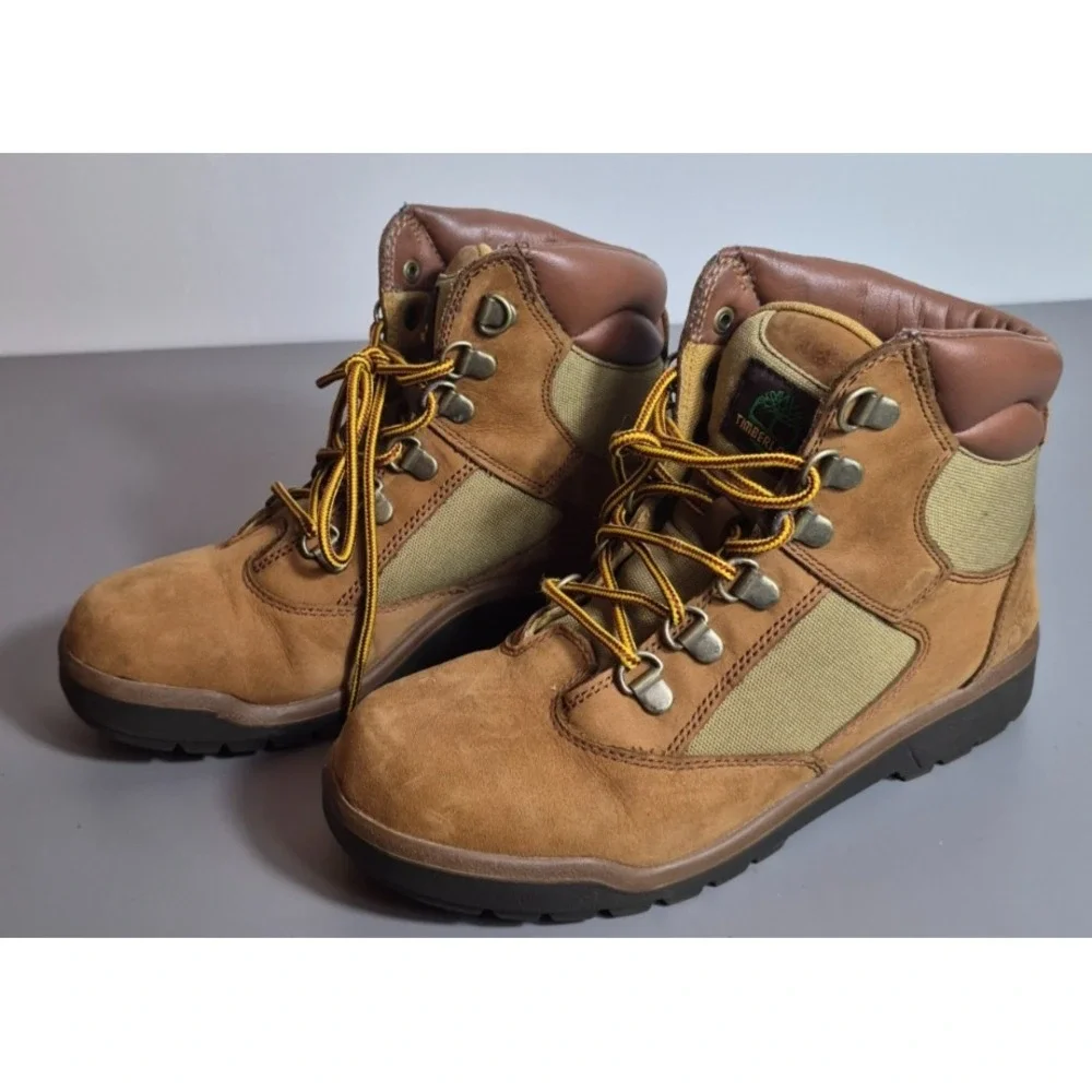 Timberland 6 inch Field Boots Grade School Big Kids Size 4 Brown TBO44996